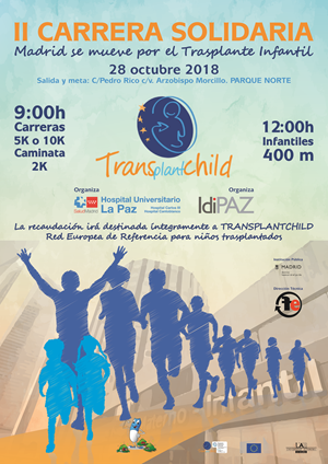 federacion española fibrosis quistica el hospital la paz organiza la ii carrera solidaria madrid se mueve por el trasplante infantil el proximo 28 de octubre