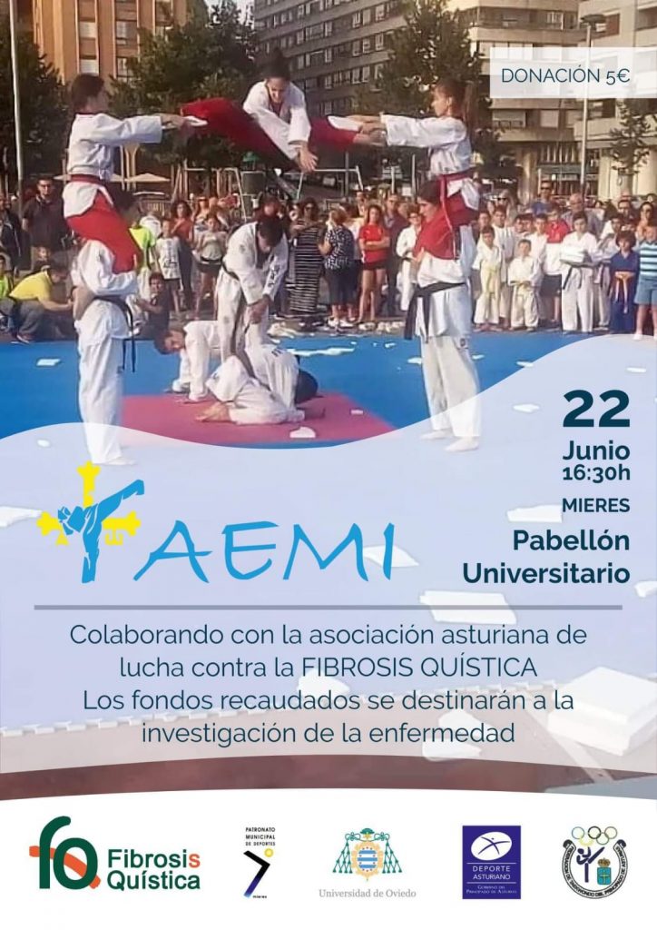 federacion española fibrosis quistica se prepara en mieres una exhibicion de artes marciales en colaboracion con la asociacion asturiana de fq