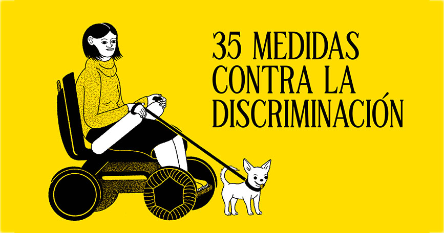 cartel campana medidas contra discriminacion